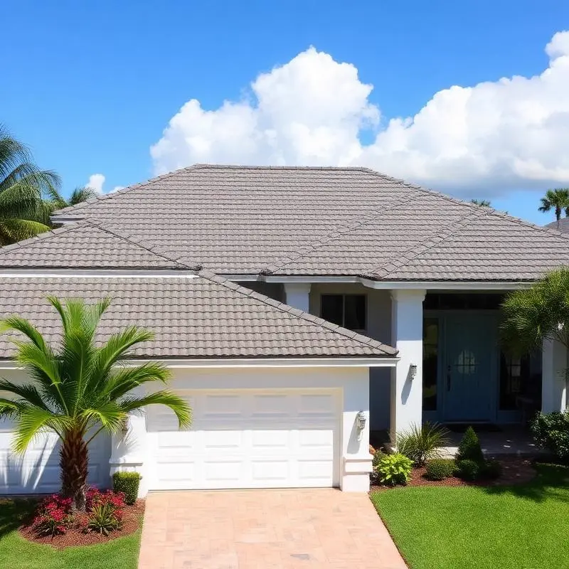 Residential tile roof replacement in Coral Gables, Miami